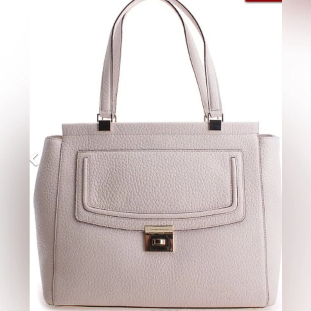 KATE SPADE Everett Way Thatcher pebble leather satchel handbag work tote purse